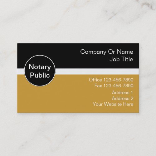 Notary Business Cards
