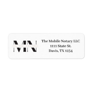 Notary Business Return Address Label