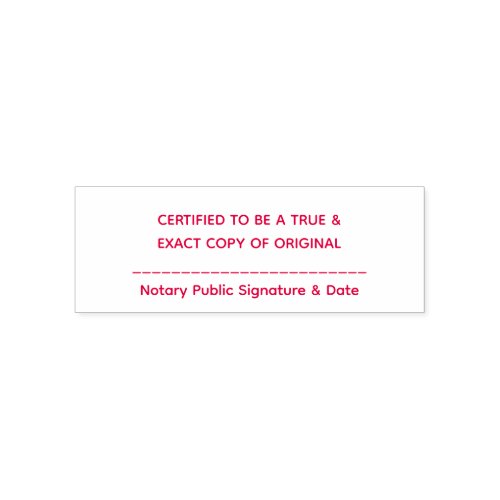 Notary Certified copy stamp