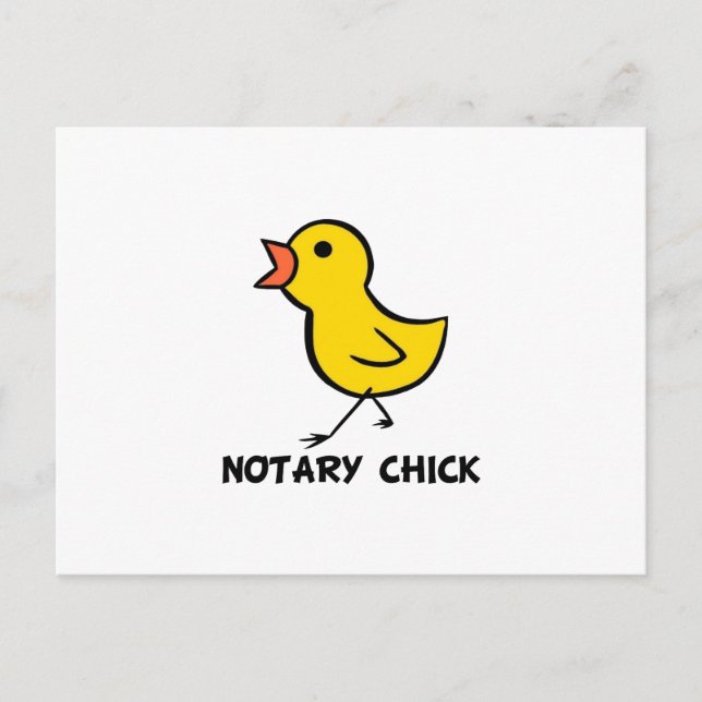 Notary Chick Postcard (Front)
