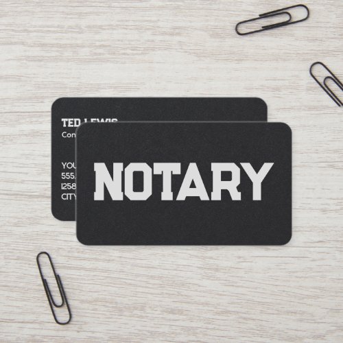 Notary Custom QR Business Card