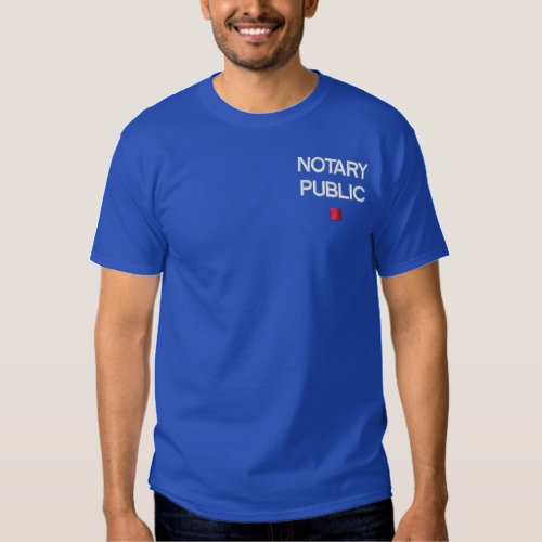 NOTARY EMBROIDERED T_Shirt