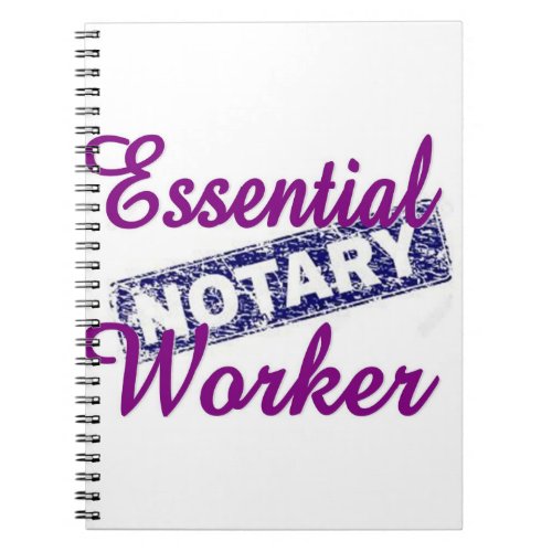 Notary Essential Worker Notebook