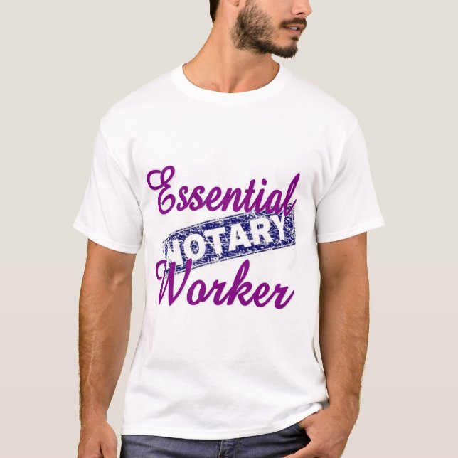 Notary Essential Worker T-Shirt (Front)