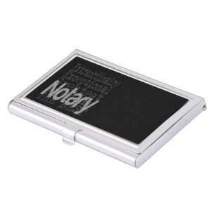 Notary Extraordinaire Business Card Case