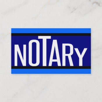 Notary Fun Lettering Business Card by businessCardsRUs at Zazzle