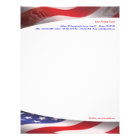 American Flag Letterhead 