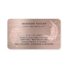 Notary Loan Agent Rose Gold Brushed Metal Quill