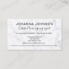 Notary loan rose gold white marble typography