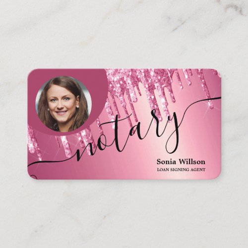 Notary Loan Signing Agent Modern Add your photo Business Card