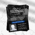 Notary Loan Signing Agent Modern Black Photo  Flyer<br><div class="desc">Mobile Notary & Loan Signing Agent Professional Black Photo Flyers.</div>