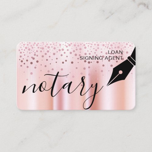 Notary Loan Signing Agent Nib Logo Tax Public Business Card