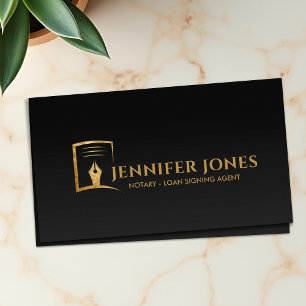 Notary - Loan Signing Agent Professional Business Card