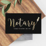 Notary - Loan Signing Agent Professional Business Card