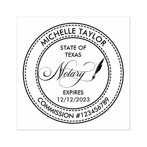 Notary Loan Signing Agent Professional Modern Rubb Rubber Stamp