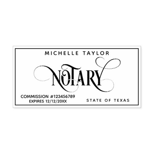 Notary Loan Signing Agent Professional Modern Rubb Self-inking Stamp
