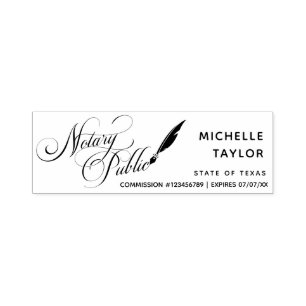 Notary Loan Signing Agent Professional Modern Rubb Self-inking Stamp