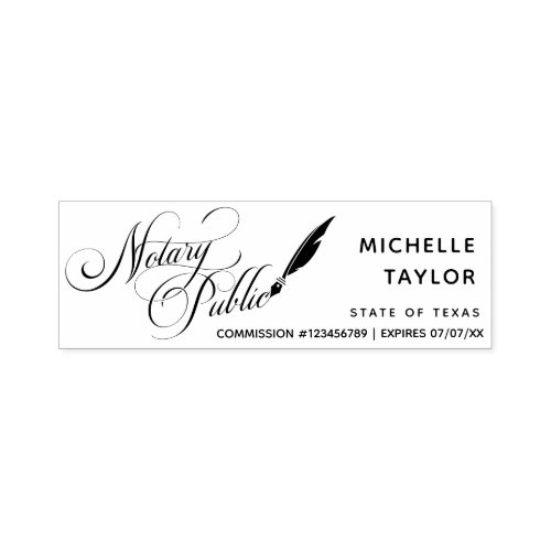 Notary Loan Signing Agent Professional Modern Rubb Self-inking Stamp