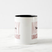 Notary Loan Signing Agent Red Font Customized Two-Tone Coffee Mug (Center)