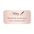 Notary loan signing agent rose gold magnetic