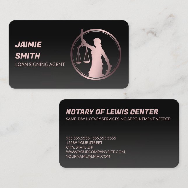 🚩 Notary Loan Signing Business Card (Front/Back)