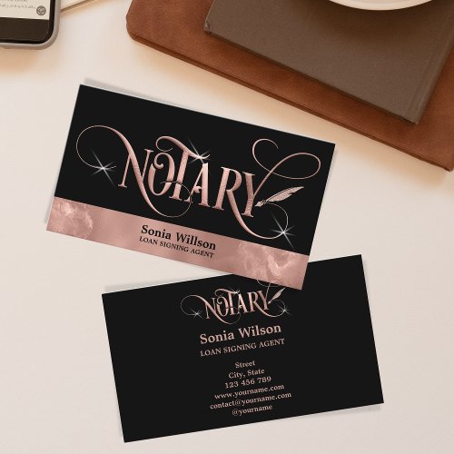 Notary Loan Signing Mortgage Insurance Agent Business Card