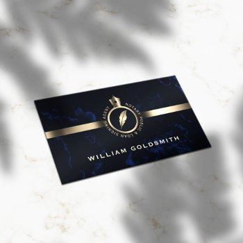 Notary Logo Coat Of Arms Golden Business Card by TwoFatCats at Zazzle