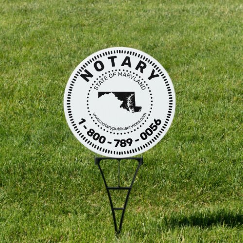 Notary Maryland Sign