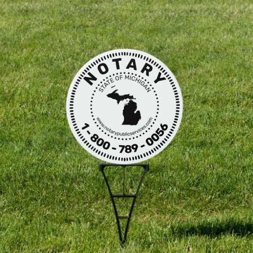 Notary Michigan Sign