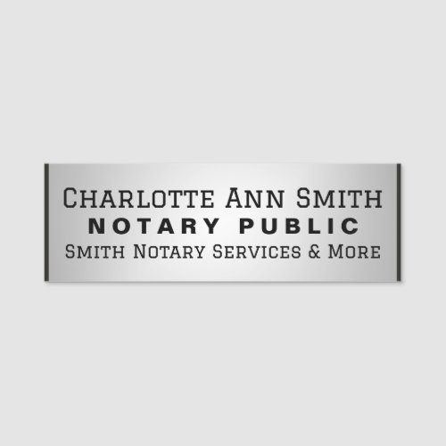 Notary Name Tag 2