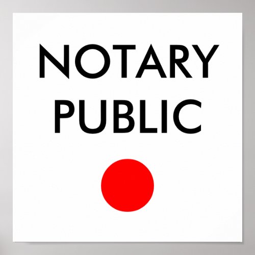 NOTARY POSTER