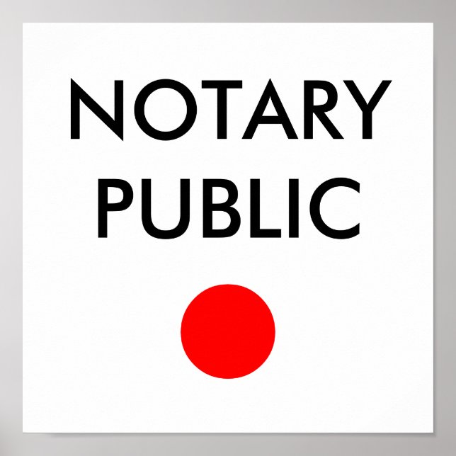 NOTARY POSTER (Front)