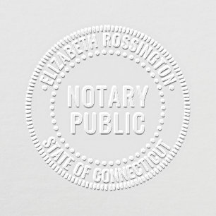 Notary Public # 1 with Name and State Only Embosser