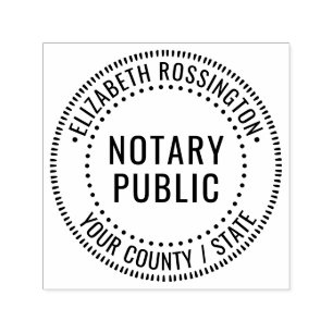 Notary Public # 1 with Name and State Only Self-inking Stamp