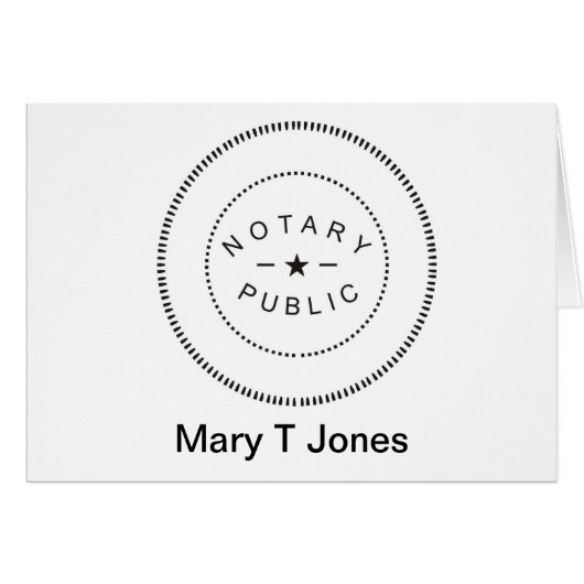 NOTARY PUBLIC ACCESSORIES CARDS (Front Horizontal)