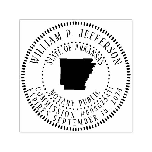 Notary Public Arkansas Self_inking Stamp