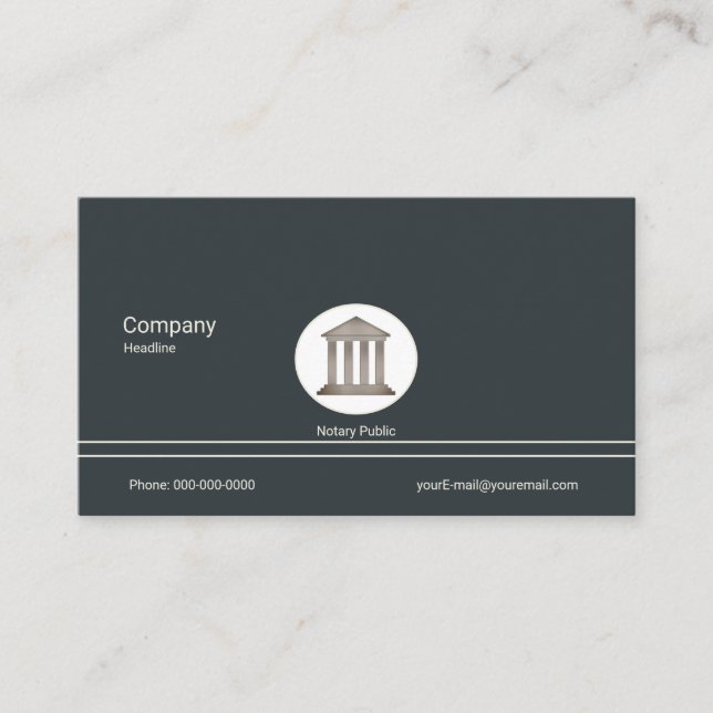 Notary Public Business Card (Front)