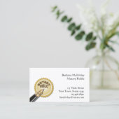 Notary Public Business Card (Standing Front)