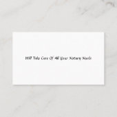 Notary Public Business Card (Back)