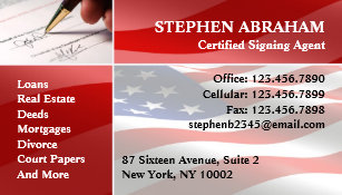 Notary Signing Agent Business Cards | Arts - Arts