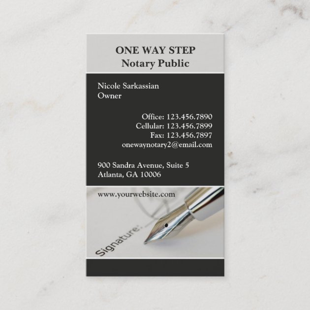 Notary Public Business Card Zazzle   Notary Public Business Card R442e306227e84f62b6bba9a8383cb447 Tcvq6 630 