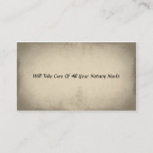 Notary Public Business Card (Back)