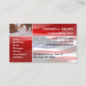 Notary Public Business Card by all_items at Zazzle