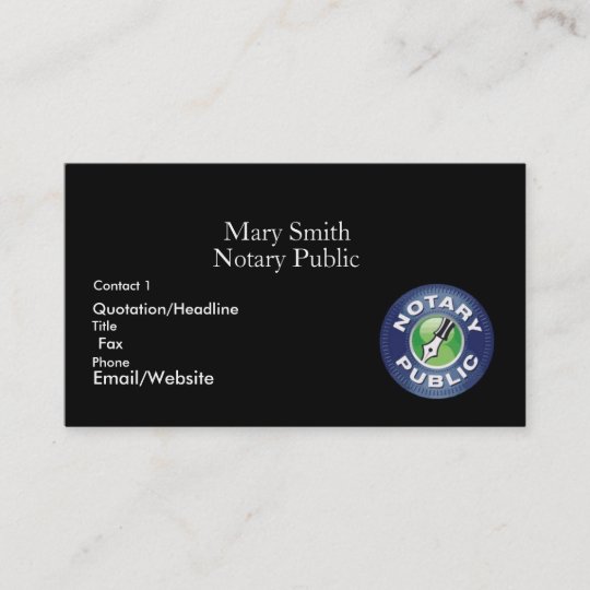 Notary Public Business Cards / Notary Public Maryland Business Card | Zazzle.com in 2020 ... - See more ideas about notary public business, notary public, notary.