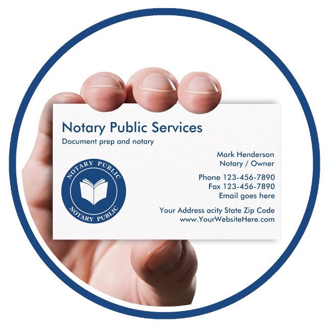 Notary Public Business Cards (Creator Uploaded)