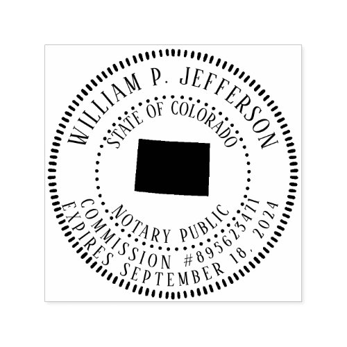 Notary Public Colorado Self_inking Stamp