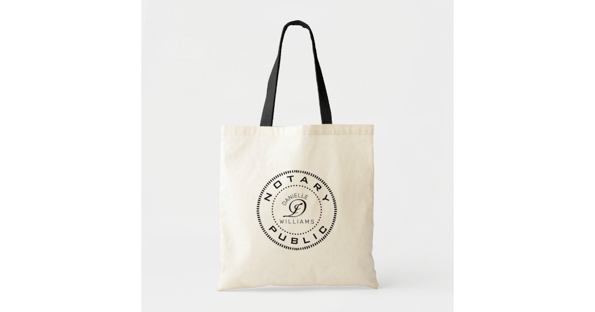 Notary Public D Tote Bag | Zazzle