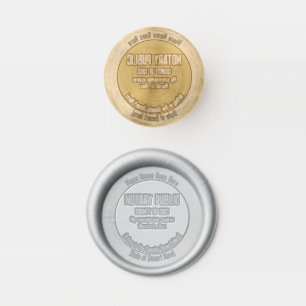 Notary public expiry date State round Wax Seal Stamp
