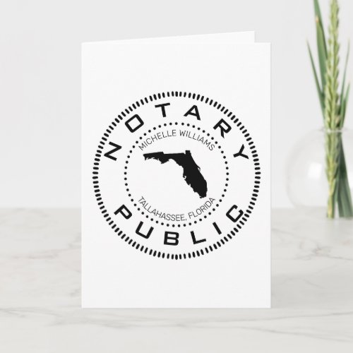 Notary Public Florida Card
