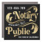 Notary Public Gold & Black